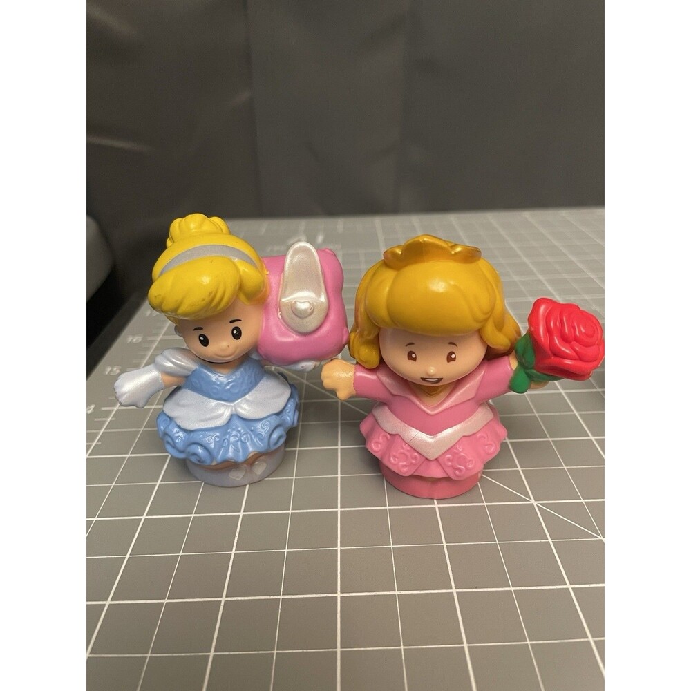 Fisher Price Little People Cinderella Princess Aurora Sleeping Beauty Flower